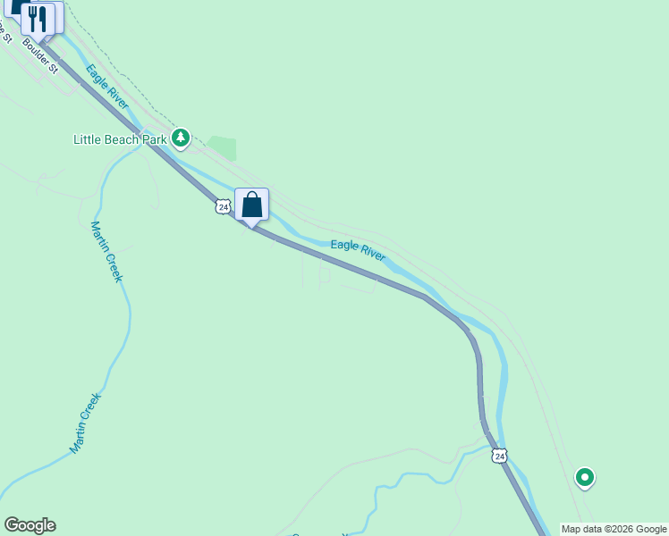 map of restaurants, bars, coffee shops, grocery stores, and more near 1207-1251 Main Street in Minturn