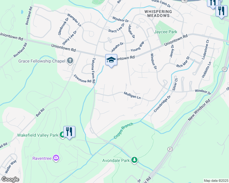 map of restaurants, bars, coffee shops, grocery stores, and more near 41 Wentworth Court in Westminster