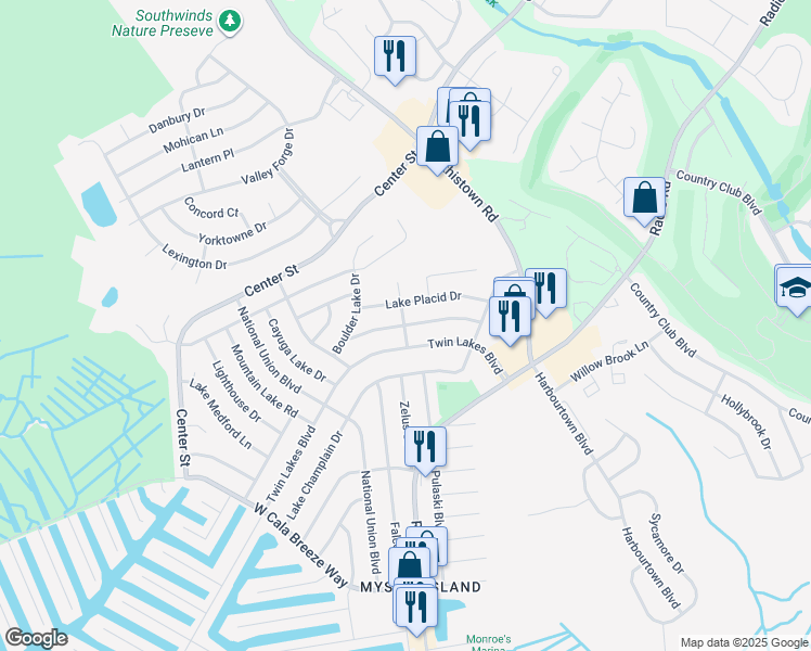 map of restaurants, bars, coffee shops, grocery stores, and more near 200 Candle Lake Drive in Little Egg Harbor Township