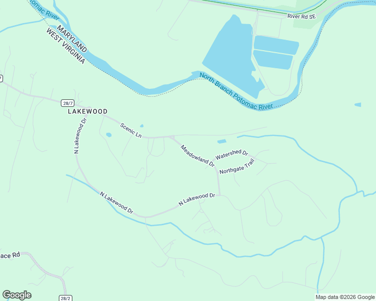 map of restaurants, bars, coffee shops, grocery stores, and more near 241 Meadowland Drive in Ridgeley