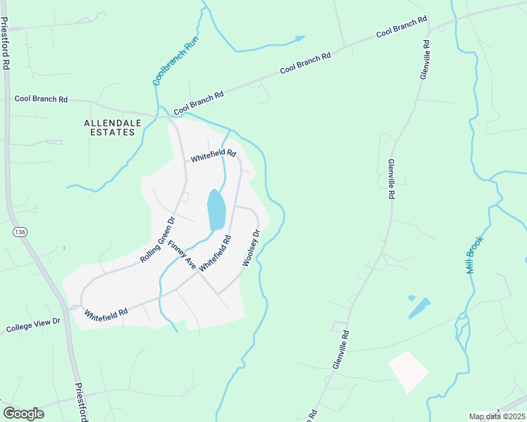 map of restaurants, bars, coffee shops, grocery stores, and more near 3201 Whitefield Road in Churchville