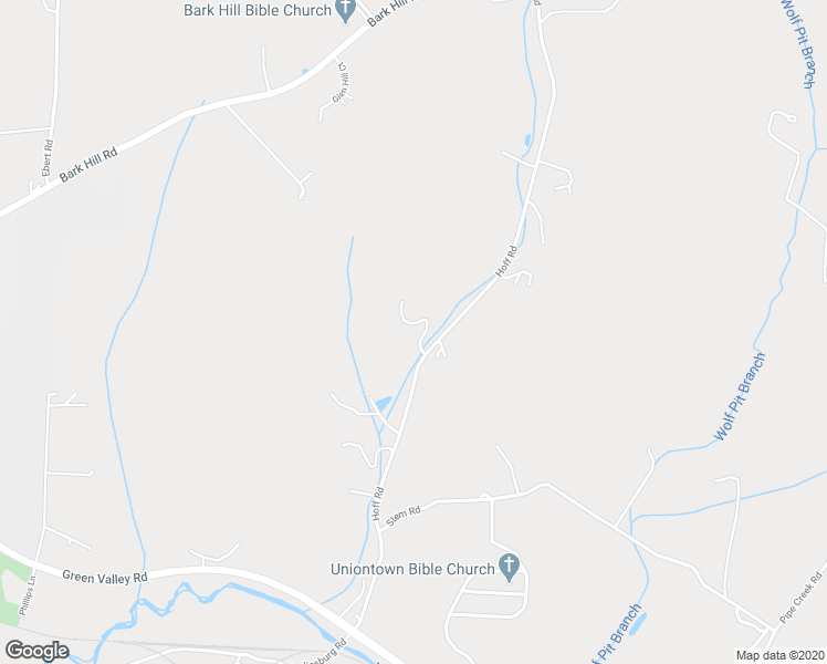 map of restaurants, bars, coffee shops, grocery stores, and more near 57 Hoff Road in Union Bridge