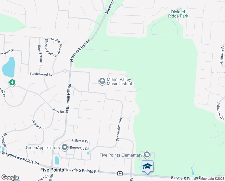 map of restaurants, bars, coffee shops, grocery stores, and more near 380 Belleclaire Hill in Centerville