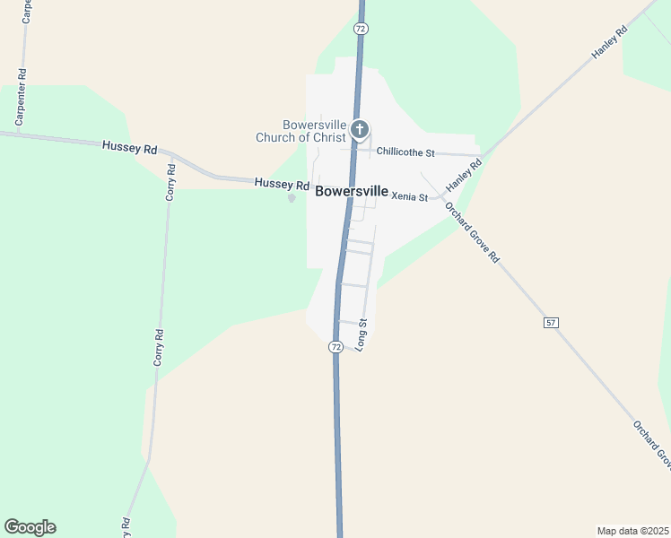 map of restaurants, bars, coffee shops, grocery stores, and more near 3293 Maysville Street in Bowersville