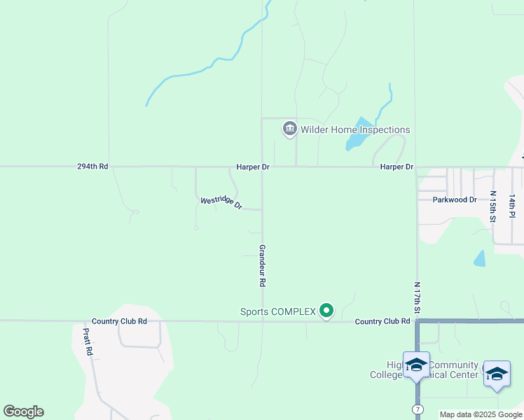 map of restaurants, bars, coffee shops, grocery stores, and more near 1355 Grandeur Drive in Atchison