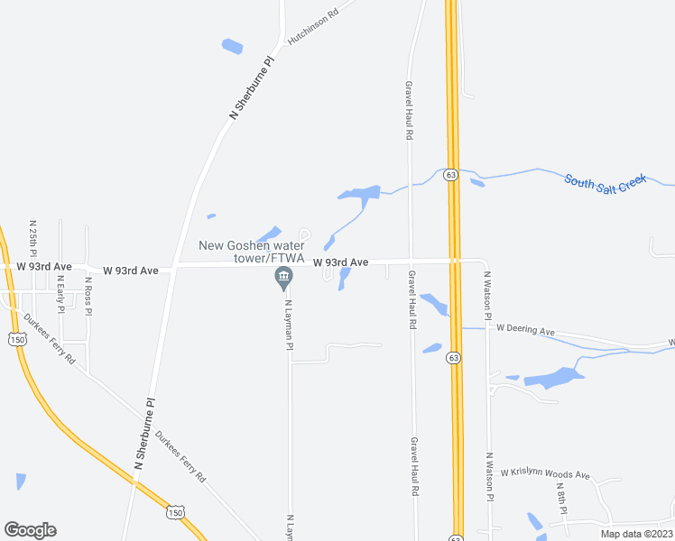 map of restaurants, bars, coffee shops, grocery stores, and more near 1503 West 93rd Avenue in West Terre Haute