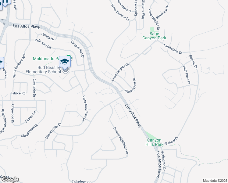 map of restaurants, bars, coffee shops, grocery stores, and more near 2215 Stone View Drive in Sparks