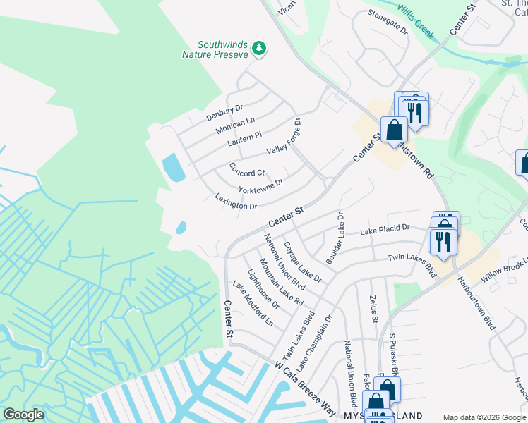 map of restaurants, bars, coffee shops, grocery stores, and more near 244 Lexington Drive in Little Egg Harbor Township