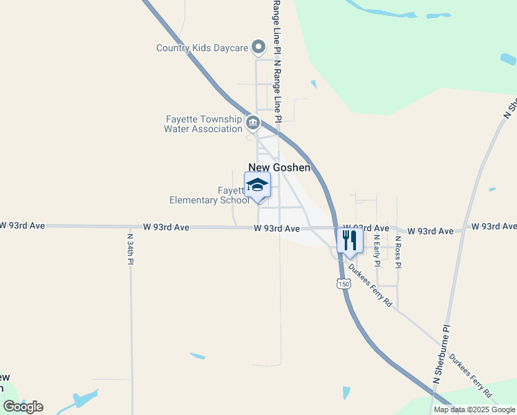map of restaurants, bars, coffee shops, grocery stores, and more near 9400 North Beech Place in West Terre Haute