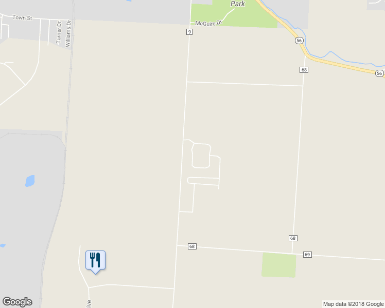 map of restaurants, bars, coffee shops, grocery stores, and more near Arrowhead Court in Circleville