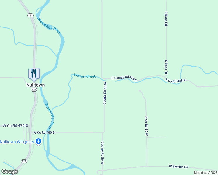 map of restaurants, bars, coffee shops, grocery stores, and more near 4662 South Co Road 50 West in Connersville