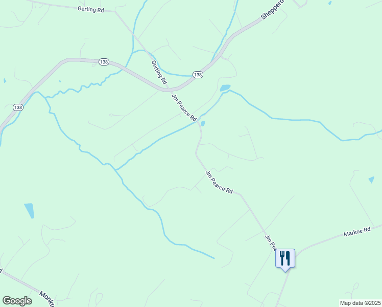 map of restaurants, bars, coffee shops, grocery stores, and more near 16610 Jm Pearce Road in Monkton