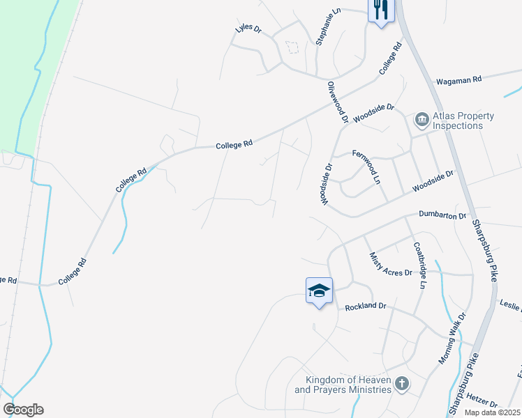 map of restaurants, bars, coffee shops, grocery stores, and more near 9611 Morning Glory Lane in Hagerstown