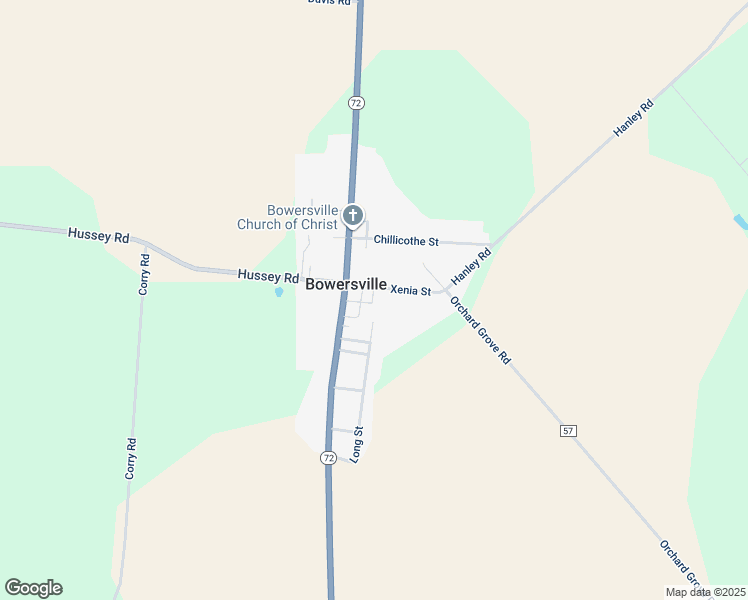 map of restaurants, bars, coffee shops, grocery stores, and more near in Bowersville