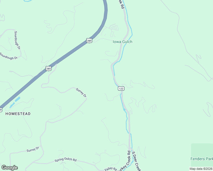 map of restaurants, bars, coffee shops, grocery stores, and more near 7529 South Turkey Creek Road in Morrison