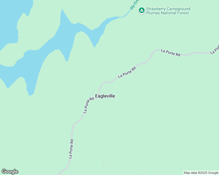 map of restaurants, bars, coffee shops, grocery stores, and more near 13864 La Porte Road in Strawberry Valley