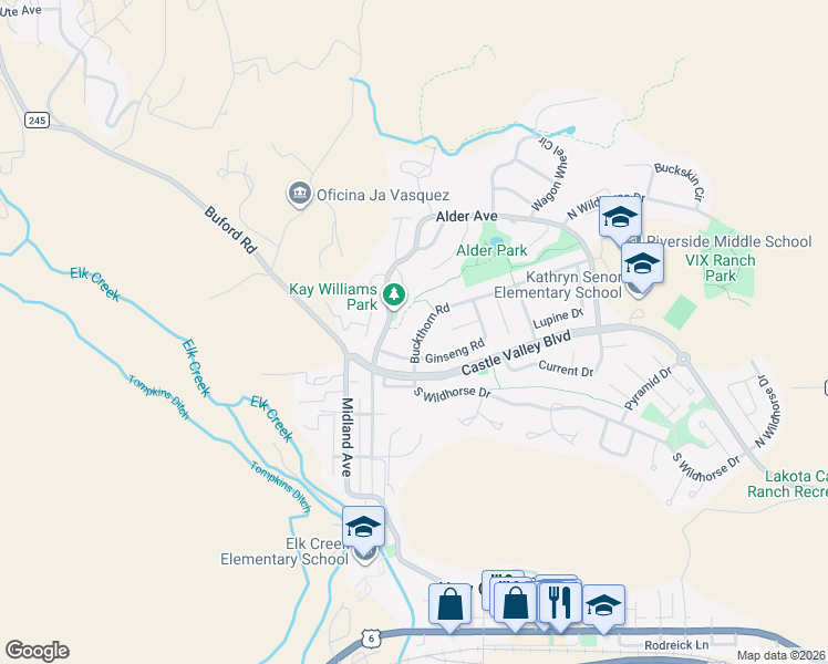 map of restaurants, bars, coffee shops, grocery stores, and more near 211 Buckthorn Road in New Castle