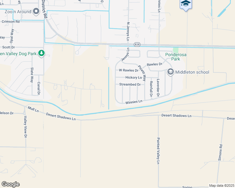 map of restaurants, bars, coffee shops, grocery stores, and more near 1476 Jenny's Lane in Fernley
