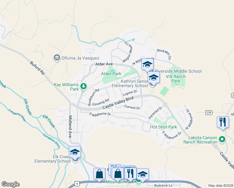 map of restaurants, bars, coffee shops, grocery stores, and more near 357-361 Dragonroot Drive in New Castle