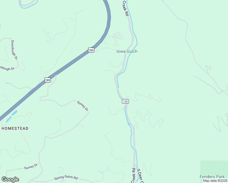map of restaurants, bars, coffee shops, grocery stores, and more near 7529 South Turkey Creek Road in Morrison