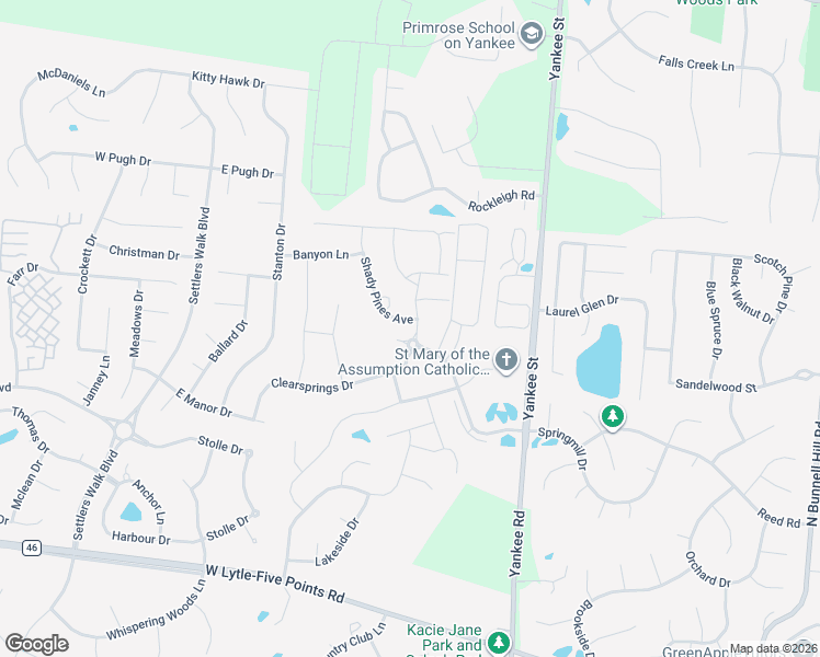 map of restaurants, bars, coffee shops, grocery stores, and more near 490 Clear Springs Drive in Springboro