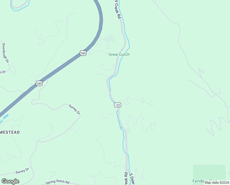 map of restaurants, bars, coffee shops, grocery stores, and more near 7488 South Turkey Creek Road in Morrison