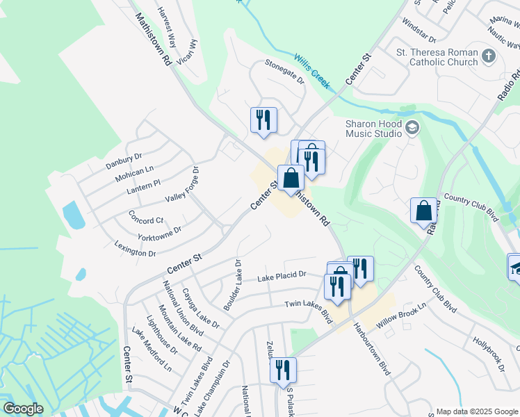 map of restaurants, bars, coffee shops, grocery stores, and more near 836 Center Street in Little Egg Harbor Township