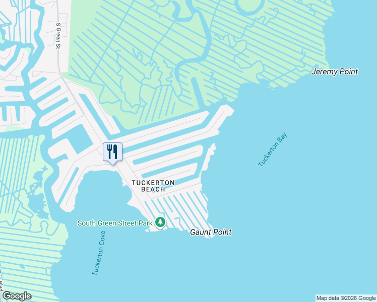 map of restaurants, bars, coffee shops, grocery stores, and more near 167 Flamingo Road in Tuckerton