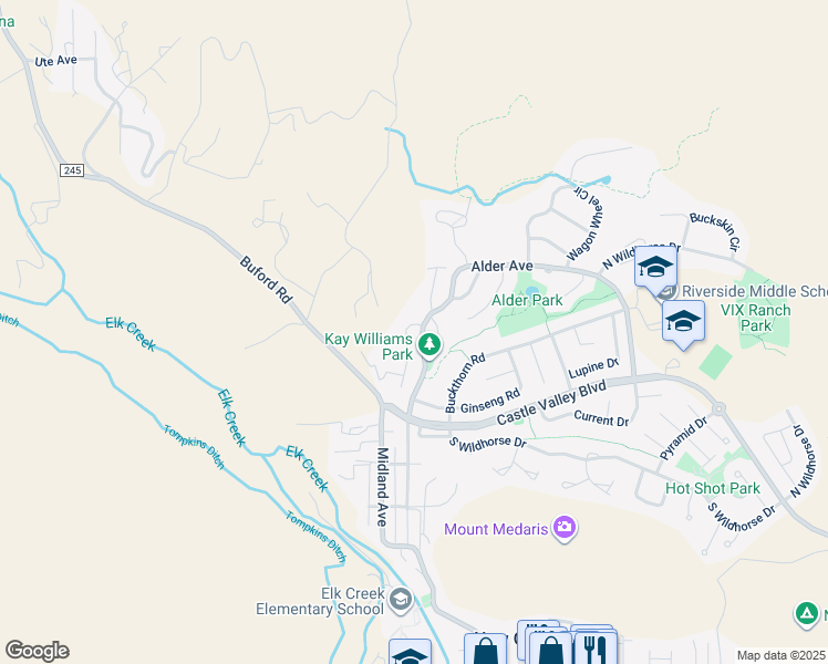 map of restaurants, bars, coffee shops, grocery stores, and more near 853 Mountain View Dr in New Castle