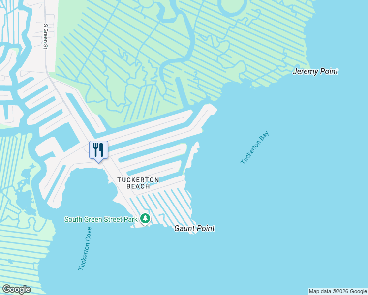 map of restaurants, bars, coffee shops, grocery stores, and more near 163 Flamingo Road in Tuckerton