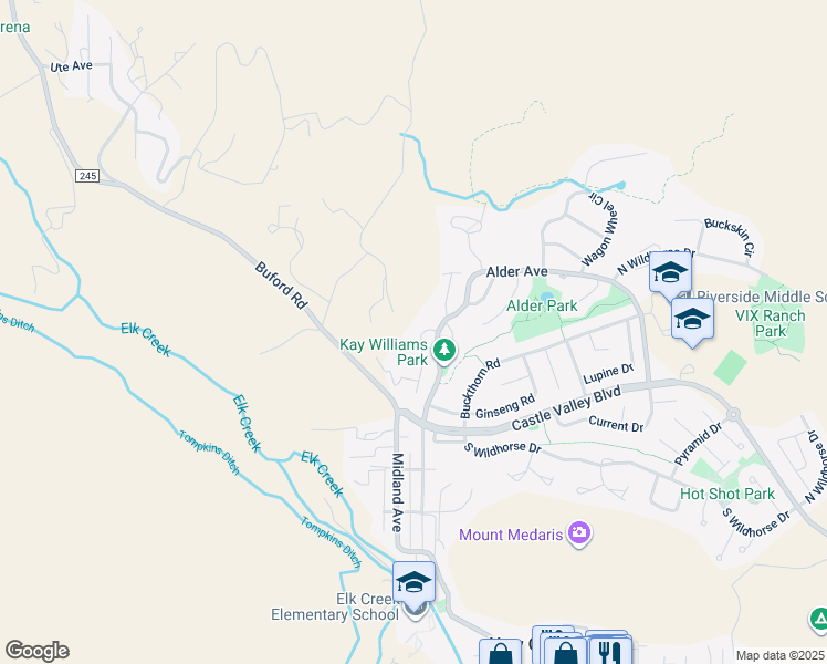 map of restaurants, bars, coffee shops, grocery stores, and more near 853 Mountain View Drive in New Castle