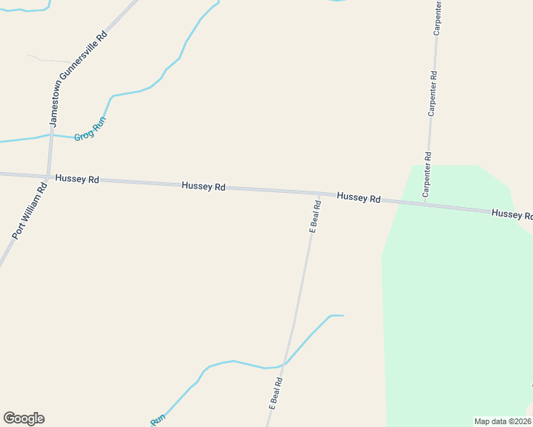 map of restaurants, bars, coffee shops, grocery stores, and more near 5093 Hussey Road in Jamestown