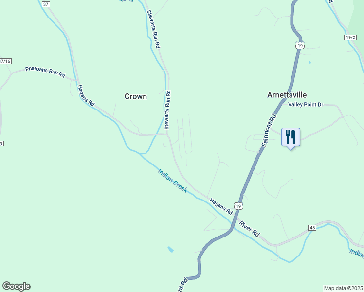 map of restaurants, bars, coffee shops, grocery stores, and more near 223 Ivy Street in Morgantown