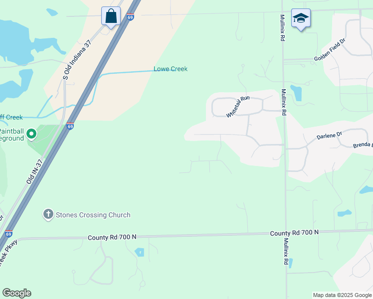 map of restaurants, bars, coffee shops, grocery stores, and more near 6460 DeerField Drive in Greenwood