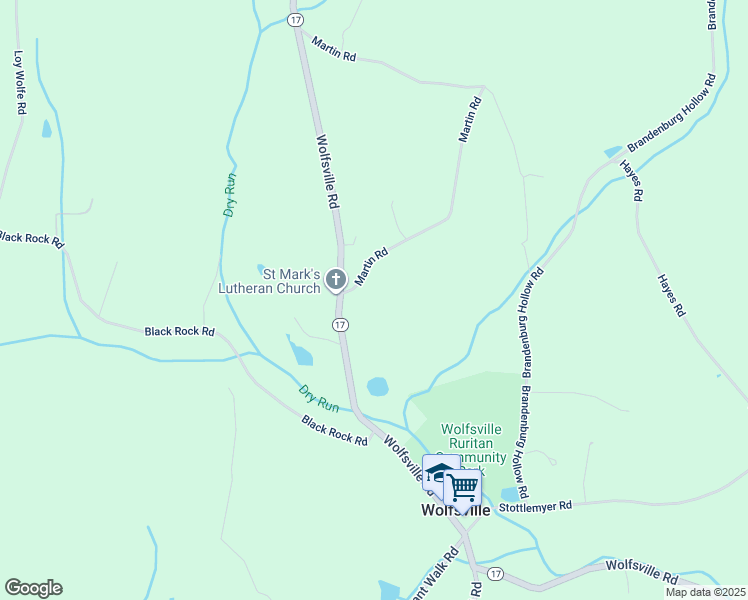 map of restaurants, bars, coffee shops, grocery stores, and more near 12709 Martin Road in Smithsburg