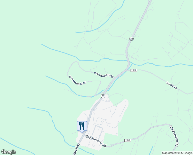 map of restaurants, bars, coffee shops, grocery stores, and more near 862 Crestwood loop in Ridgeley