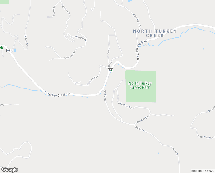 map of restaurants, bars, coffee shops, grocery stores, and more near 25074 North Turkey Creek Road in Evergreen