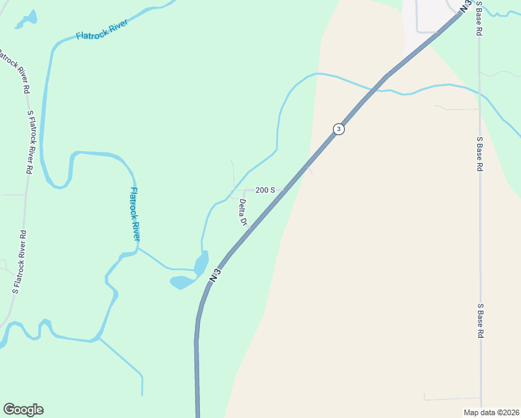 map of restaurants, bars, coffee shops, grocery stores, and more near 2103 Indiana 3 in Rushville
