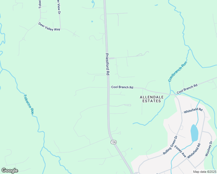 map of restaurants, bars, coffee shops, grocery stores, and more near 501 Priestford Road in Churchville