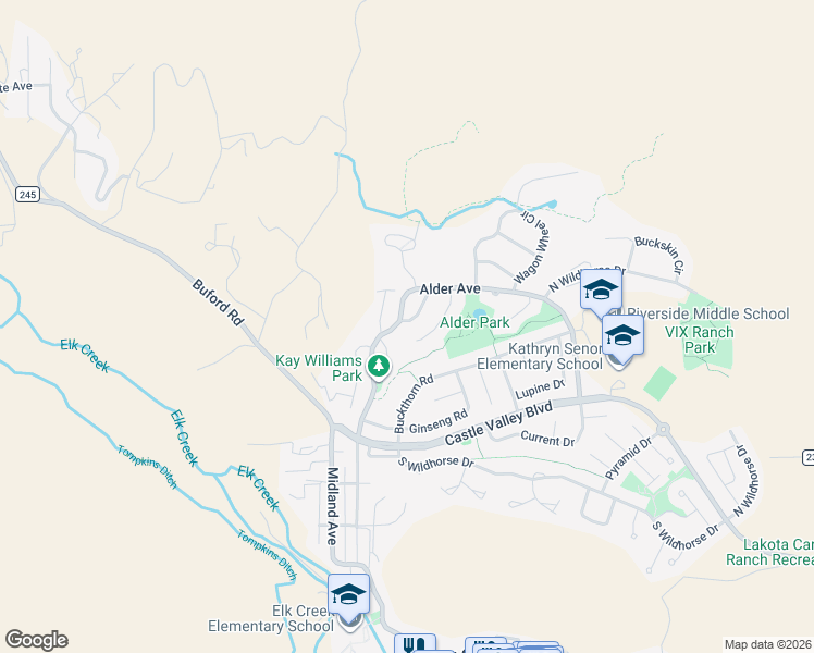 map of restaurants, bars, coffee shops, grocery stores, and more near 720 Oak Court in New Castle