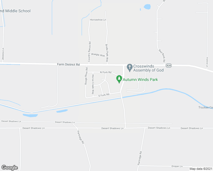 map of restaurants, bars, coffee shops, grocery stores, and more near 1426 Walker River Way in Fernley