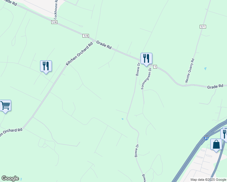 map of restaurants, bars, coffee shops, grocery stores, and more near in FALLING WTRS