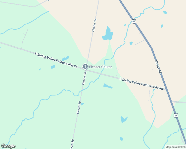 map of restaurants, bars, coffee shops, grocery stores, and more near 1818 East Spring Valley Painters Road in Xenia