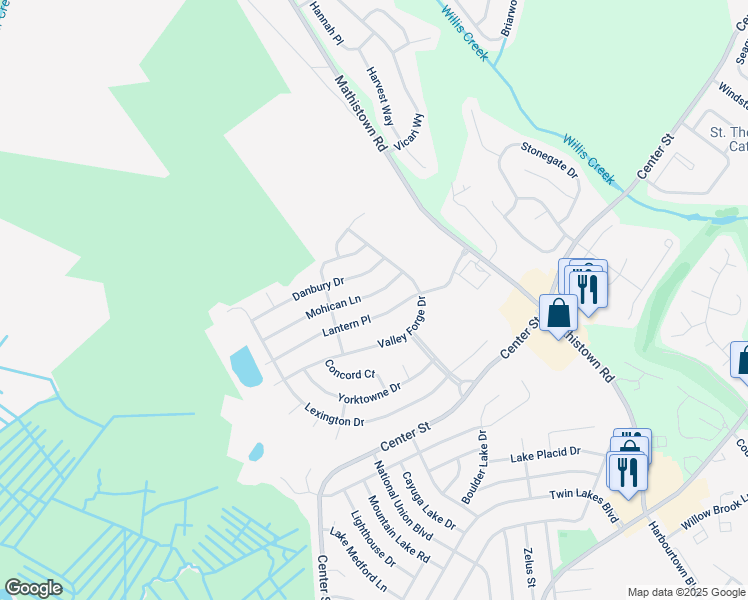 map of restaurants, bars, coffee shops, grocery stores, and more near 117 Mohican Lane in Little Egg Harbor Township