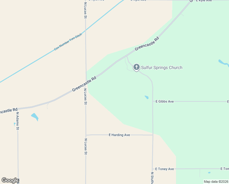 map of restaurants, bars, coffee shops, grocery stores, and more near 9415 Greencastle Road in Terre Haute