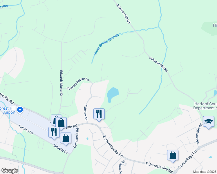 map of restaurants, bars, coffee shops, grocery stores, and more near in Harford County