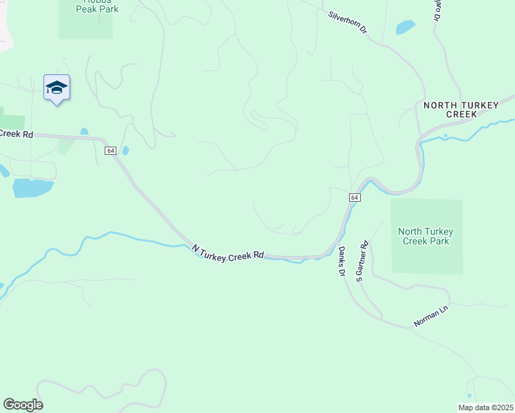 map of restaurants, bars, coffee shops, grocery stores, and more near 7395 South Heiter Hill Drive in Evergreen