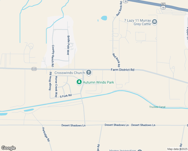 map of restaurants, bars, coffee shops, grocery stores, and more near 1460 Green River Lane in Fernley