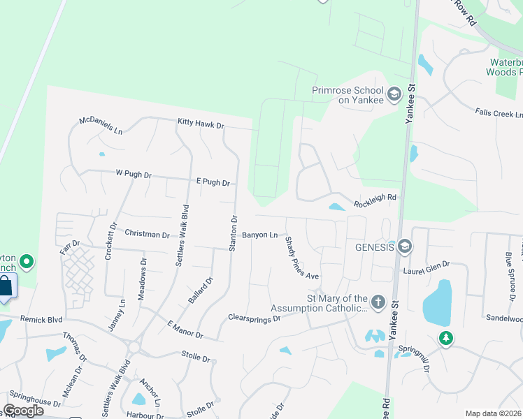 map of restaurants, bars, coffee shops, grocery stores, and more near 172 Oasis Court in Springboro