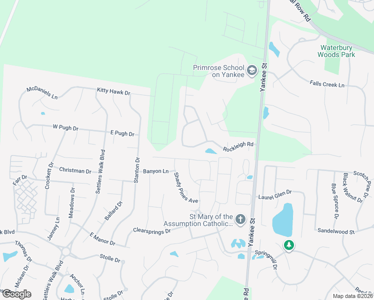 map of restaurants, bars, coffee shops, grocery stores, and more near 1661 Rockleigh Road in Dayton